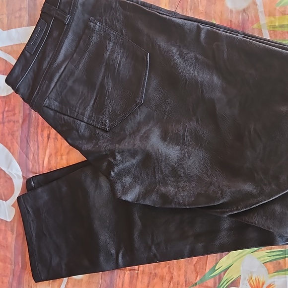 S Black Vegan leather pants - Picture 6 of 7